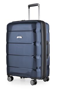 HAUPTSTADTKOFFER - Britz - Koffer Trolley Erweiterbar, TSA, 4 Rollen, 66 cm, 60 Liter,Dunkelblau