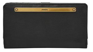 FOSSIL Leder Geldbörse Liza Slim Bifold Wallet Black schwarz