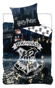 Harry Potter Hogwart młodzieżowy komplet pościeli dziecięcej 135/140x200 cm bawełna