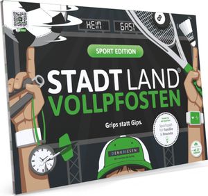 Stadt Land Vollpfosten® Sport Edition – "Grips statt Gips." | A4 Spielblock