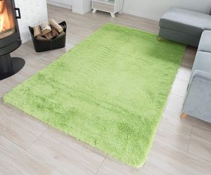 Plyšový koberec TOP - ZELENÝ (140x200 cm )