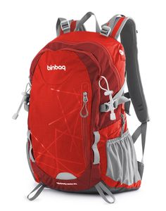 blnbag S1 - Trekkingrucksack, Wanderrucksack Regenschutz Rückenbelüftung, Backpack mit Raincover Fahrradrucksack, unisex, 48 cm, 20 L ,Magma Red