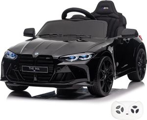Kinder Elektroauto BMW M4 Competition - 12V - 1 bis 5 Jahre - mit Fernbedienung - Schwarz