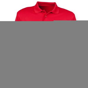 Henbury Herren Coolplus Polo-Hemd, Langarm RW4751 (L) (Rot)
