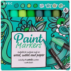 2set Acrylfarbe Marker Stift Art Acryl Paint Marker für Malerei auf Keramik,Glas 