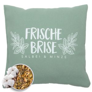Kräuterkissen 20x20cm Grün "Frische Brise"