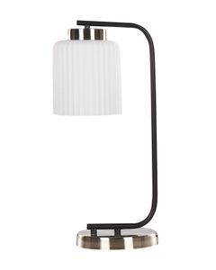 BELIANI Tischlampe Schwarz / Messingfarben aus Metall Glas Modern Elegant für Wohnzimmer Schlafzimmer Flur