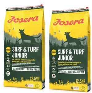 Josera Surf & Turf Junior Trockenfutter für Hunde 2x12,5kg