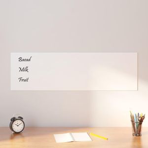 vidaXL Magnetická tabuľa na stenu biela 100x30 cm Tvrdené sklo