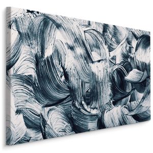 Fabelhaftes Canvas LEINWAND BILDER 100x70 cm XXL Kunstdruck Wellen Streifen Abstrakt