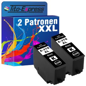 Tito-Express 2er Set ersetzt Epson 378 XL 378XL T3791 Black für Expression Photo XP-8700 XP-8605 XP-8600 XP-8500 XP-8505