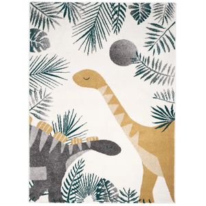 Nattiot Kinderteppich 120 cm x 170 cm Teppich Dino Dinosaurier