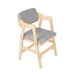 Kinderstuhl höhenverstellbar Stühlchen mit Armlehnen und Rückenlehne Kindersitzmöbel Sitzhocker Kinder aus holz Grau Kinderstuhl höhenverstellbar Stühlchen mit Armlehnen und Rückenlehne Kindersitzmöbel Sitzhocker Kinder aus holz Grau