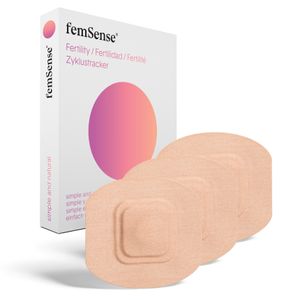 femSense® Zyklustracker - 3 Patche für 3 Zyklen - Ovulationstest - Kinderwunsch