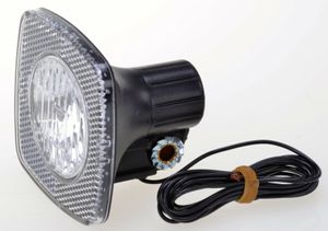 Filmer 40101 Fahrrad Halogen Scheinwerfer 10 LUX - Vorderlicht mit Reflektor