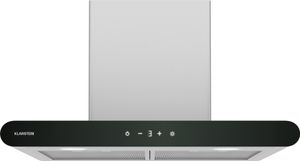 Klarstein CurveVent digestor– nástenný digestor 60 cm, prietok vzduchu 700 m³/h, energetická účinnosť A+, dotykové ovládanie, LED osvetlenie, 56 dB, čierny, odsávanie vzduchu a uhlíkový filter