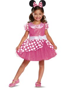 Kinderparty Disney Pink Minnie Kinderkostüm Deluxe XS (3-4 Jahre) Kinderkostüme 100% Polyester Prinzessin PTY_Karneval Mädchenkostüme