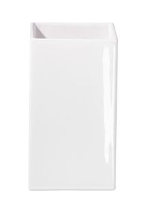 ASA Vase, weiß  11,5 x 11,5 cm, h. 21 cm