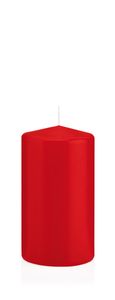 Stumpenkerzen mit Abbrandschutz Rot 100 x 60 mm 16 Stück für den sicheren Abbrand von Kerzen auf Adventskränzen und Gestecken