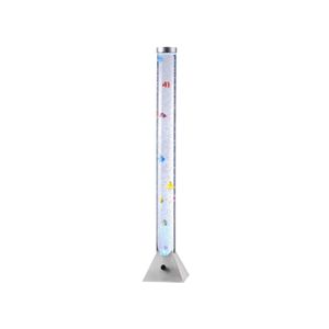 Selltec LED Wassersäule Sprudelsäule AVA Sprudelsäule mit 10 Fischen, RGB Dekolampe Wohnzimmer, Kinderzimmer, Jugendzimmer 85106-55ST