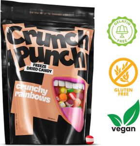 Crunch Punch Freeze Dried Candy Crunchy Rainbows 100g