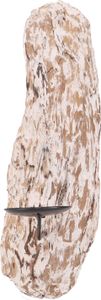 Treibholz Kerzenhalter Wand, Creme-weiß, 30*10*8 cm, Teelichthalter & Kerzenhalter