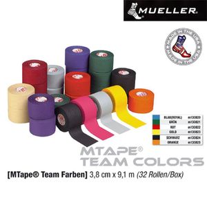 MUELLER MTAPE Team Colours, pomarańczowy / Zawartość 1 szt