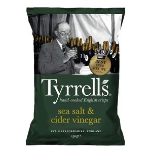 Tyrrells Handcooked Sea Salt und Cider Vinegar Chips vegan 150g