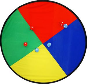 EDUPLAY 170-227 Megawurfscheibe Ø 150cm mit 6 Bällen & Tragetasche, mehrfarbig EDUPLAY 170-227 Megawurfscheibe Ø 150cm mit 6 Bällen & Tragetasche, mehrfarbig
