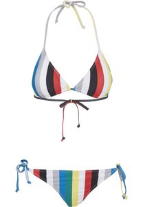 Urban Classics Damen Ladies Stripe Bikini TB2795, color:multicolor, size:S