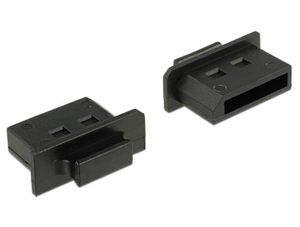 Delock Staubschutzhülle für DisplayPort Buchse mit Griff 10 Stück schwarz
