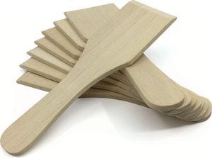 Racletteschieber Raclettespachtel Holzschaber Set Buchenholz 13 cm, Menge:24