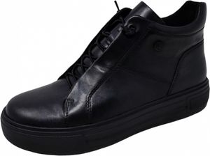 Caprice Sneaker High - Black Leather : 39 : Rozmiar normalny: 39 Szerokość: Normalny