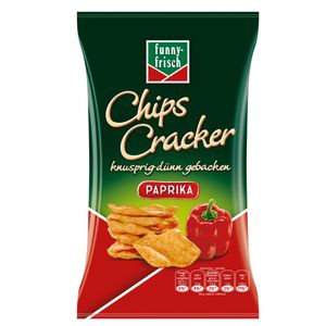 funny fresh Chipsy Cracker Papryka chrupiące cienko pieczone 90g