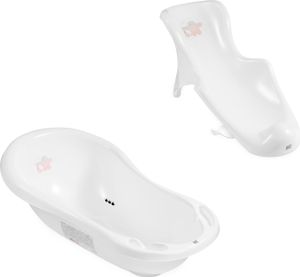 Hylat Baby Baby Badewanne Set mit Badewannensitz - für Neugeborene und Babys - stabil und bequem