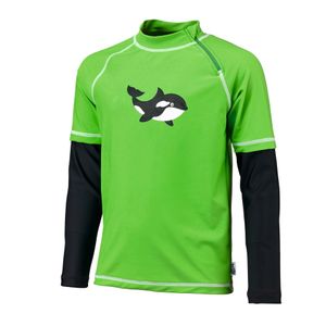 BECO SEALIFE Kinder Wassersport-Shirt Rashguard UV-Shirt Größe 140 grün/schwarz UV 50+