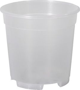 Kvetináč na orchidey plastový Ø 12 cm transparentný