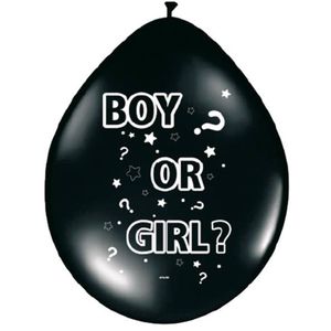 Gender Reveal Boy or Girl Ballons 30 cm - 8 Stück
