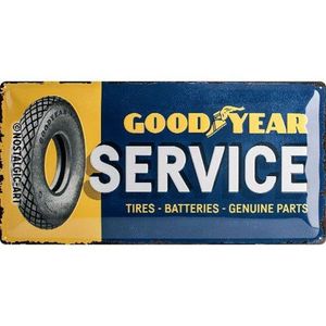 Nostalgic-Art - Blechschild 25 x 50 cm - Goodyear - Goodyear Service