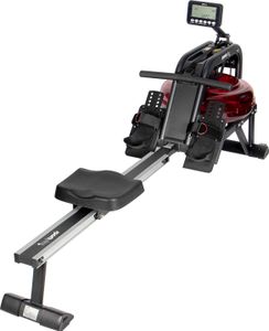 SportPlus I Rudergerät I Wasserrudergerät, Wasserwiderstand, Rudermaschine, Ruderzugmaschine, water Rudergerät, bis 130 kg, SP-MR-011