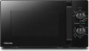 Toshiba MW2-MG20PF(BK)/GE Mikrowellenherd 800 W mit knuspriger Grill- & Kombigarfunktion, 5 Leistungsstufen, 1000 W Grillleistung, Schwarz