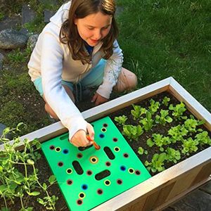 Platz Aussaat Aussaat Vorlage Garten Samen Spacer Werkzeug Codiert Abstand Wachsen Platte für Pflanzen Pflanzschalen