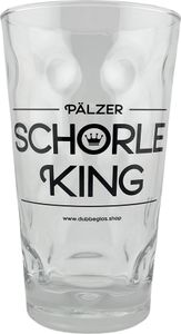 Pälzer Schorle King Dubbeglas 0,5 L - Schorleglas für den Pfälzer Schorle König