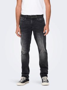 Herren ONLY & SONS Regular Fit Jeans Straight Denim Stretch Hose Pants -