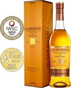 Glenmorangie The Original 10 Jahre Highland Single Malt Scotch Whisky in Geschenkpackung | 40 % vol | 0,7 l