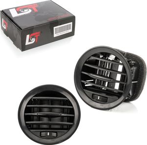 2x Lüftungsgitter Luftdüse Entlüftung piano schwarz für Vauxhall Opel Adam Corsa