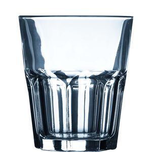 Arcoroc Granity Tumbler, Trinkglas, stapelbar, 275ml, Glas gehärtet, transparent, 6 Stück