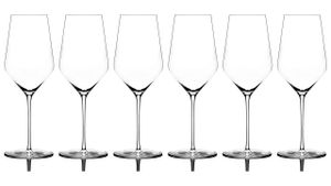 Zalto 6er Set Weißweinglas 11402 x 3, mundgeblasen, Glasmanufaktur Denk´Art + Gratis 4er Set EKM Living Edelstahl Trinkhalme