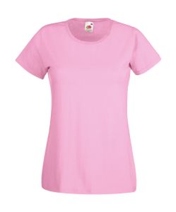 Fruit of the Loom Valueweight T Lady-Fit Damen T-Shirt, Größe:S (10), Farbe:Light Pink