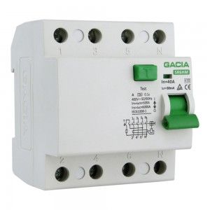 GACIA Fi-Schalter Typ A 30mA 4-Polig FI-Schutzschalter  Sicherungsautomat